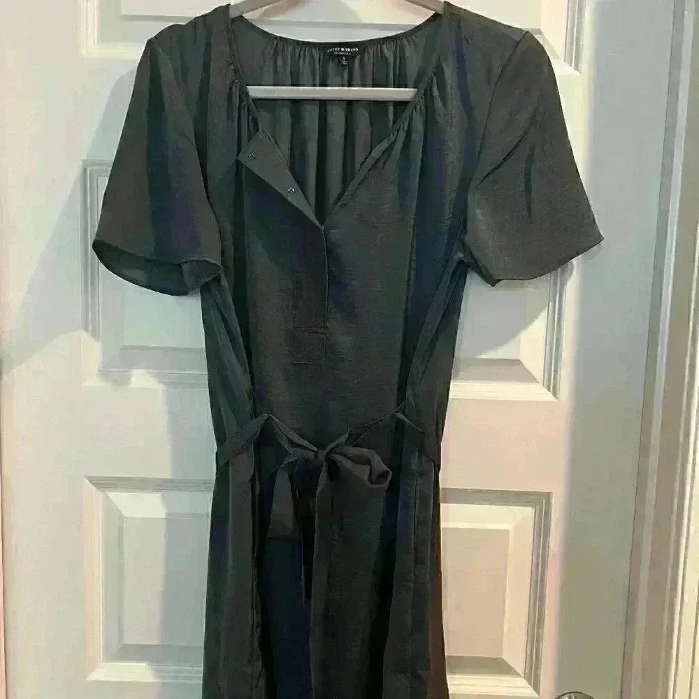 NWOT - Lucky Brand Blue Dress - Size Small - Tie waist